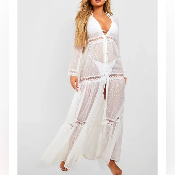 black lace stretch dress Princesa Black Lace Drop Waist Maxi Dress - XS Size - Women's Dresses main image 1